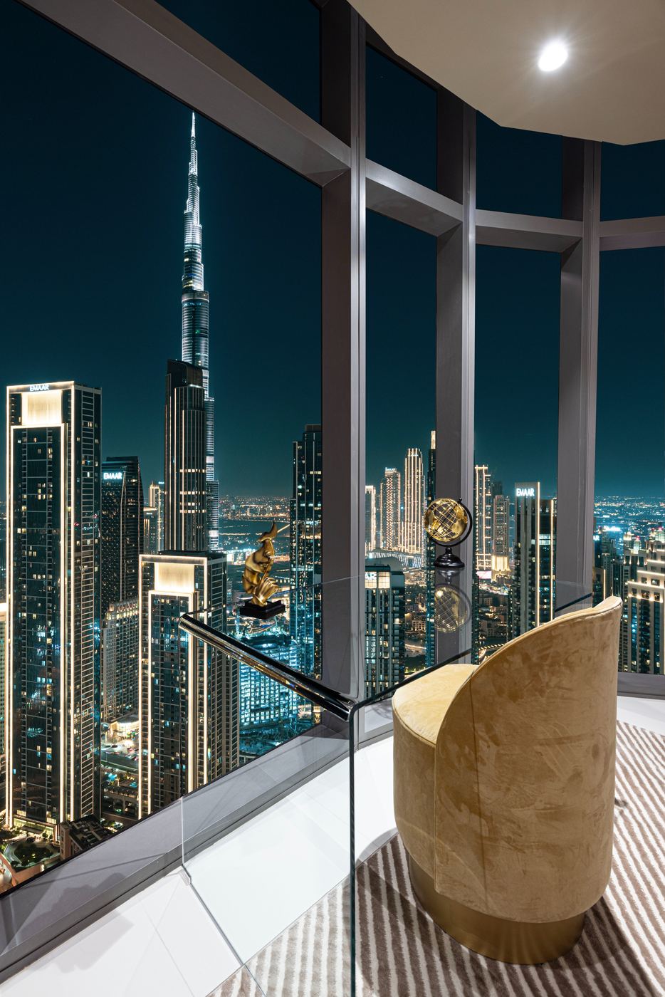 Master bedroom with Burj Khalifa view